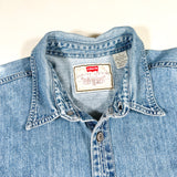 Vintage 90s Levi's Red Tab Light Wash Denim Button-Up Shirt