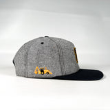 Vintage 90’s John Deere Strapback Gray Black Patch Hat