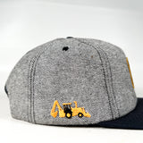 Vintage 90’s John Deere Strapback Gray Black Patch Hat