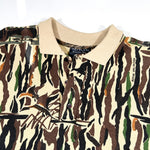 Vintage 90's Ducks Unlimited Camo Rattlers Brand Polo Shirt