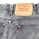 Vintage 1994 Levi's 505 Cut Off Black Denim Shorts