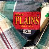 Vintage 90's Ely Plains Plaid Pearl Snap Button Down Shirt