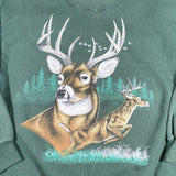 Vintage 90's Deer Animal Crewneck Sweatshirt