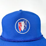 Vintage 90’s Buick Logo Snapback Hat Blue Rope Hat