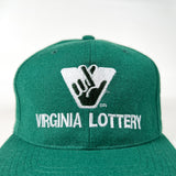 Vintage 90's Virginia Lottery Green Wool Hat