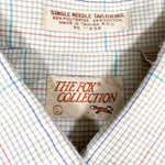 Vintage 90's Fox Collection Grid Pattern Button Up Shirt