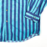 Vintage 90's Eddie Bauer Vertical Stripe Button Up Shirt