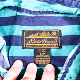 Vintage 90's Eddie Bauer Vertical Stripe Button Up Shirt