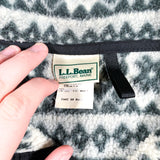 Vintage 90's LL Bean Patterned Fleece Sweatshirt