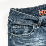 Vintage Y2K Mudd Low Rise Distressed Denim Shorts