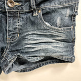 Vintage Y2K Mudd Low Rise Distressed Denim Shorts