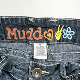 Vintage Y2K Mudd Low Rise Distressed Denim Shorts