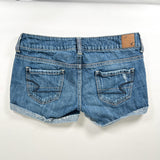 Vintage Y2K American Eagle Low Rise Distressed Denim Shorts
