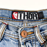 Vintage 90's Thor Motorcycle Cut-off Denim Shorts