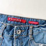 Vintage Y2K Mudd Denim 28 Waist Distressed Shorts
