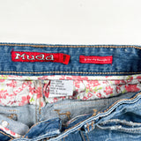 Vintage Y2K Mudd Denim 28 Waist Distressed Shorts