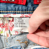 Vintage Y2K Mudd Denim 28 Waist Distressed Shorts