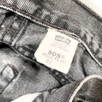Vintage 2000 Levi's 505 Black Cut-off Denim Shorts