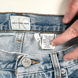 Vintage 90’s Calvin Klein Denim 28 Waist Shorts