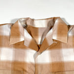 Vintage 70's Loop Collar Plaid Button Up Shirt