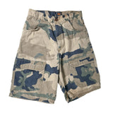 Camouflage shorts on a white background