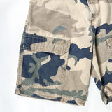 Vintage Y2K Route 66 Camo Cargo Shorts 28 Waist Shorts