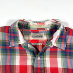 Vintage 80's Britches Outdoors Thrashed Plaid Shirt