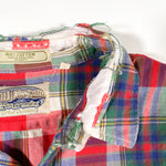 Vintage 80's Britches Outdoors Thrashed Plaid Shirt