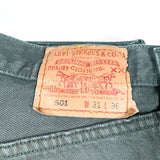 Vintage 1998 Levi's 501 XX Green Jeans