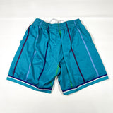 Modern Y2K Charlotte Hornets Big Logo Teal NBA Basketball Shorts