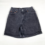 Vintage 1999 Levi's Black Denim Jean Shorts