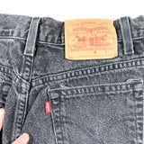 Vintage 1999 Levi's Black Denim Jean Shorts