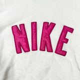 Vintage Y2K Nike Pink Spellout Cropped Long Sleeve T-Shirt