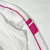 Vintage Y2K Nike Pink Spellout Cropped Long Sleeve T-Shirt