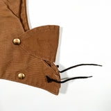 Vintage 70’s Carhartt Brown Duck Canvas Blanket Lined USA Snap Hood