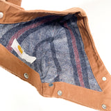 Vintage 70’s Carhartt Brown Duck Canvas Blanket Lined USA Snap Hood