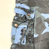 Vintage 90’s Blue Camo Cargo Shorts Utility Fit 38 Shorts
