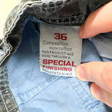 Vintage 90’s Blue Camo Cargo Shorts Utility Fit 38 Shorts