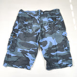 Vintage 90’s Blue Camo Cargo Shorts Utility Fit 38 Shorts