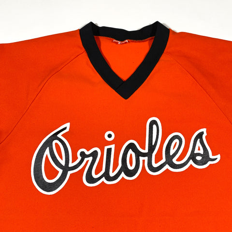 Women's Baltimore Orioles Black/White Plus Size V-Neck Jersey T-Shirt