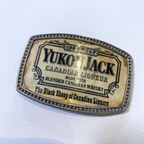 Vintage 80's Yukon Jack Canadian Whisky Belt Buckle