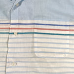 Vintage 80's Harbor Breeze Striped Loop Collar Shirt