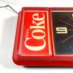 Vintage 1984 Enjoy Coke Coca-Cola Illuminated Clock