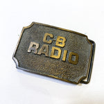 Vintage 70's C-B Radio Belt Buckle