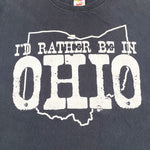 Vintage Y2K Rather be in Ohio Souvenir T-Shirt