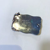 Vintage 80's Montana Silversmiths Western Cattle Belt Buckle