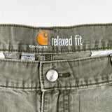 Modern 2014 Carhartt Olive Cargo Utility Shorts 38 Waist