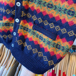Vintage 90's GAP Southwestern Wool Cardigan Sweater Vest