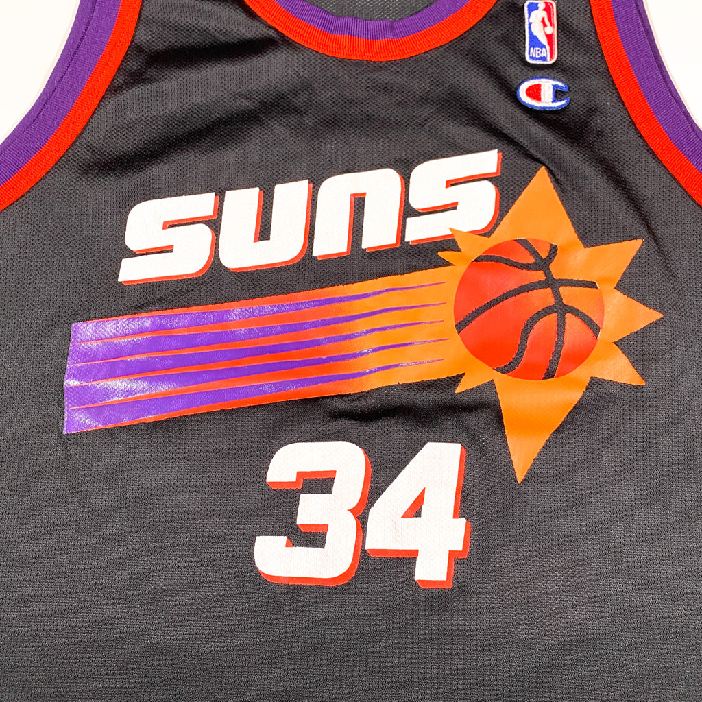 Phoenix Suns Charles Barkley Champion Size 40 NBA Black Jersey
