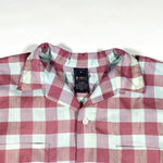 Vintage 60's Sears Premier Collection Loop Collar Plaid Shirt